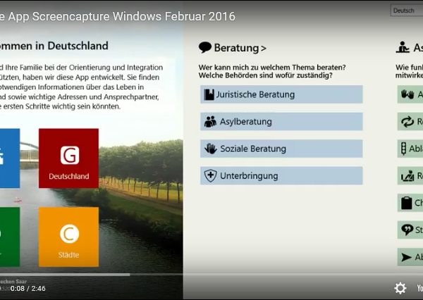 Bedienvideo der Welcome App (Desktop)
